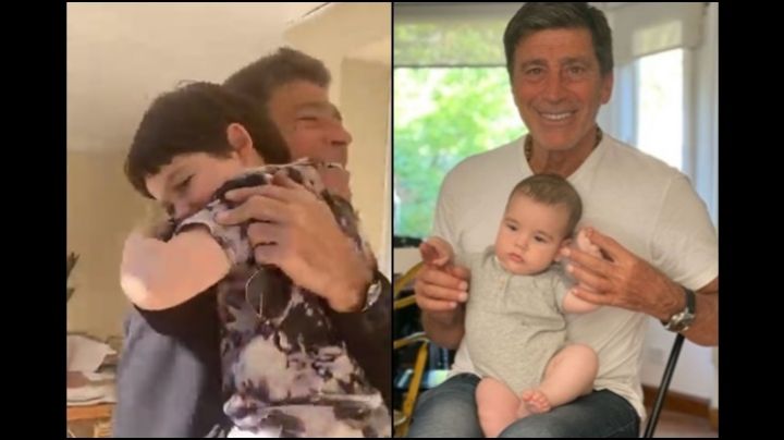 Nicolás Repetto sorprendió a su nieto Toribio después de un año y medio sin verse: el video del emotivo momento