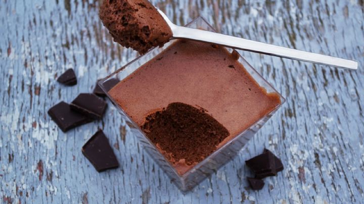 Mousse de chocolate casero y sin gelatina