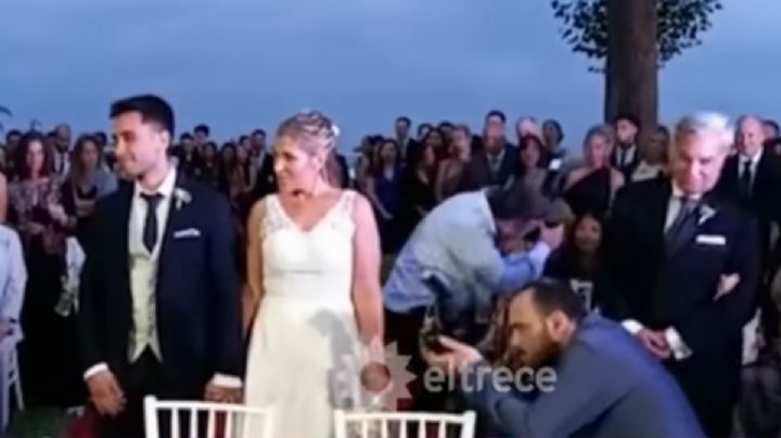 Emocionado hasta las lágrimas, Carlos Monti compartió un video con la intimidad del casamiento de su hija