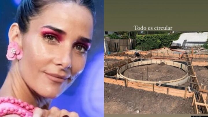 Juana Viale mostró cómo está quedando su nueva casa circular