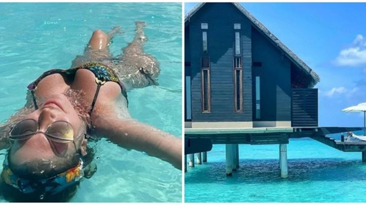 Las espectaculares vacaciones de Celina Rucci y su novio en Islas Maldivas