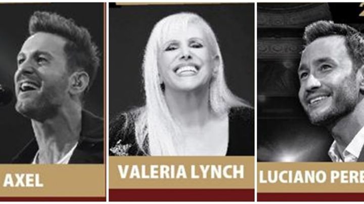 Valeria Lynch, Luciano Pereyra, Axel y más artistas se reunirán en un festival único