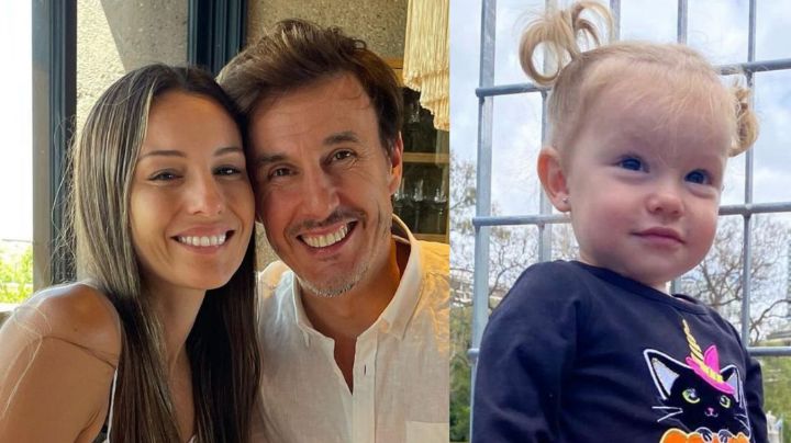 Pampita compartió imágenes de Ana con una estatua de la Virgen y causó furor en las redes