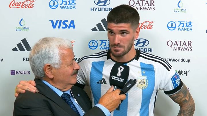 Rodrigo De Paul no se olvidó de Tini y sus hijos luego del triunfo de Argentina: “Me voy a llamarla”