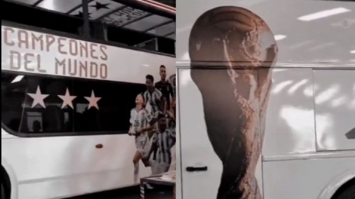 Se filtró un vídeo del colectivo que llevará a Selección Argentina por las calles de Buenos Aires