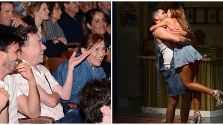 Sofía Pachano con su familia en la platea y Majo Martino con Locho a los besos: así estrenó El hostel de los millones