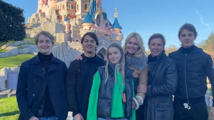 Las divertidas vacaciones de Valeria Mazza y su familia en el Disney de París