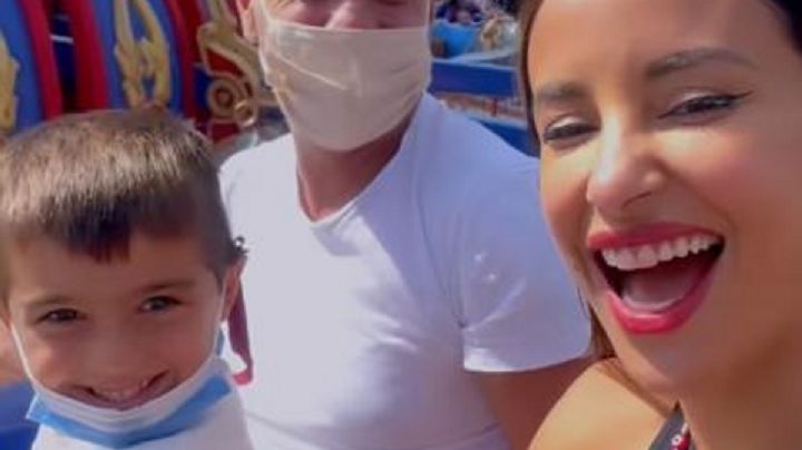 Lourdes Sánchez se fue a Disney con su familia: las postales más divertidas
