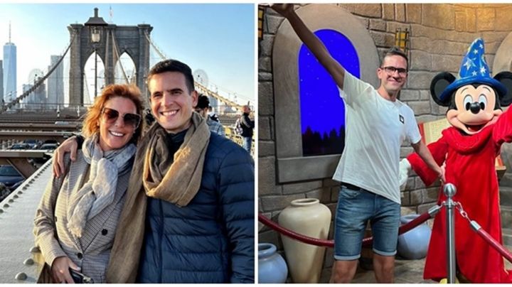 Del frío de Nueva York con Celina Rucci al calor de Miami y los parques de Disney: las espectaculares vacaciones de Nico Peralta