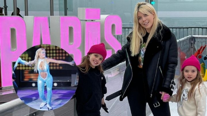 ¡Recordando sus épocas del patinando!: Wanda Nara tuvo un día muy especial con sus hijas