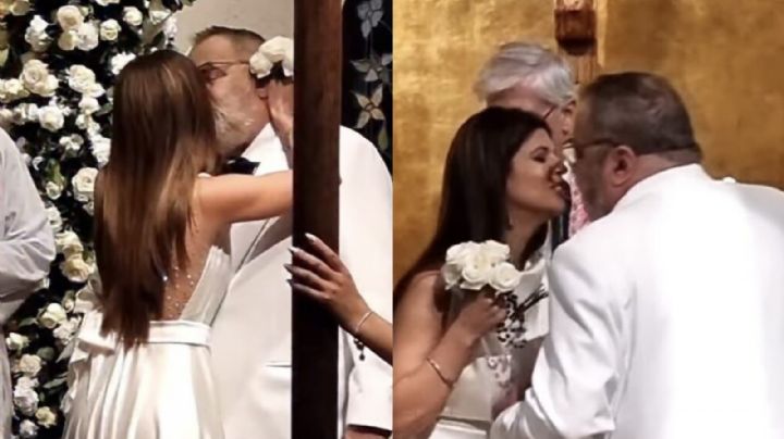 Se casaron Jorge Lanata y Elba Marcovecchio: el romántico momento del "sí, quiero"