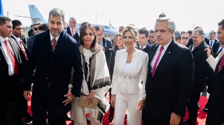 Fabiola Yáñez estuvo en la Represa Yacyretá con Alberto Fernández y se reunió con la primera dama de Paraguay