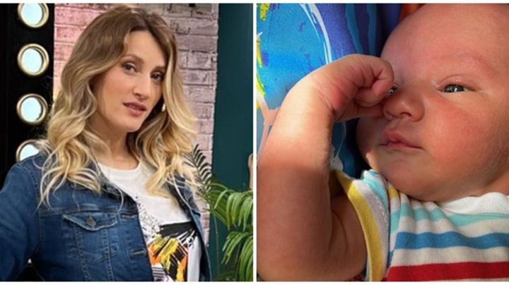 Mica Viciconte relató la peor noche desde que fue mamá: "Se cortó la luz justo cuando le saqué el pañal a Luca y me meó encima"