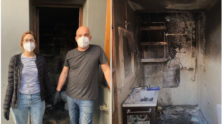 El drama de Santiago Giorgini: se incendió su casa mientras dormía
