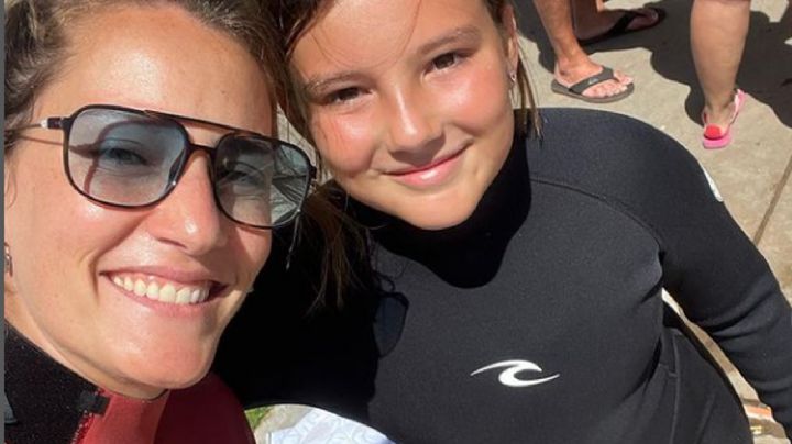 Mica Viciconte y Sienna Cubero cada vez más compinches: fotos y videos de la tarde de surf