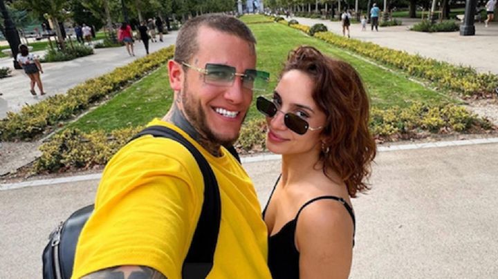 ¡Alex Caniggia y Melody Luz esperan un varón! Vestidos con remeras azules anunciaron el particular nombre que eligieron
