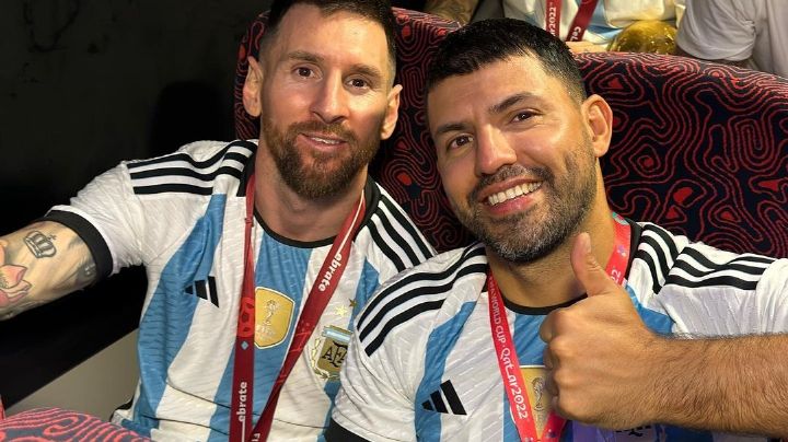 ¡Le tuvo que parar el carro! El enojo de Lionel Messi con el Kun Agüero en pleno festejo por la Copa del Mundo