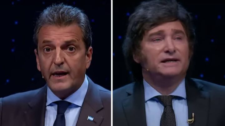 Debate Presidencial 2023: la reacción de los famosos sobre Javier Milei y Sergio Massa