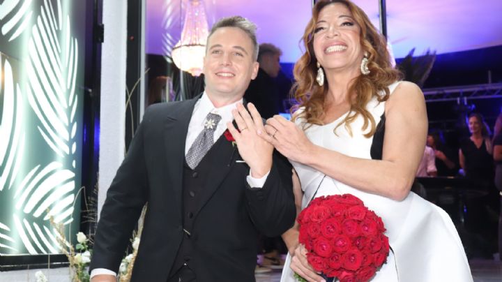 Se casó Lizy Tagliani: las fotos y videos del ingreso y el momento del 'Si, quiero'