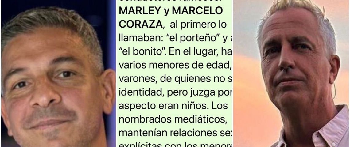 Angel de Brito mostró una supuesta denuncia de identidad reservada radicada en Misiones: habla de "el porteño y el bonito" e involucra a Marley y Marcelo Corazza