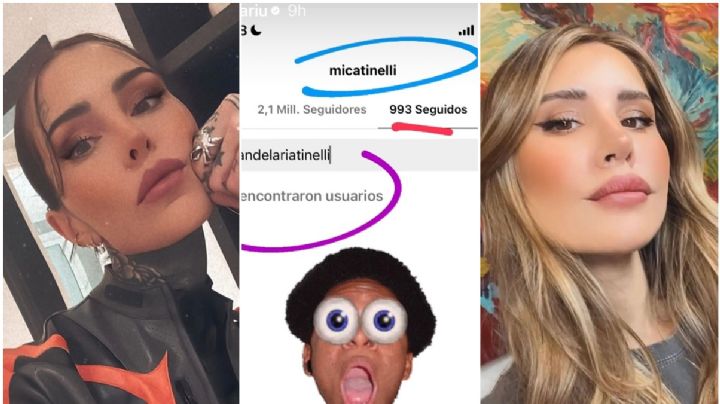 ¿Peleadas? Cande y Mica Tinelli dejaron de seguirse en instagram y estalló el rumor de un conflicto entre hermanas