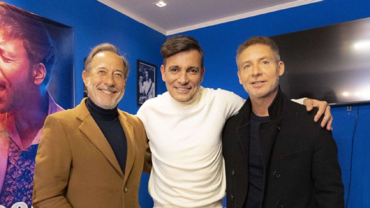 El divertido cruce entre Adrián Suar y Guillermo Francella con Martín Bossi en su visita a Bossy Live Comedy