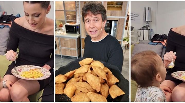 Mica Viciconte mostró cómo alimenta a Luca Cubero con la comida que prepara Ariel Rodríguez Palacios: el video