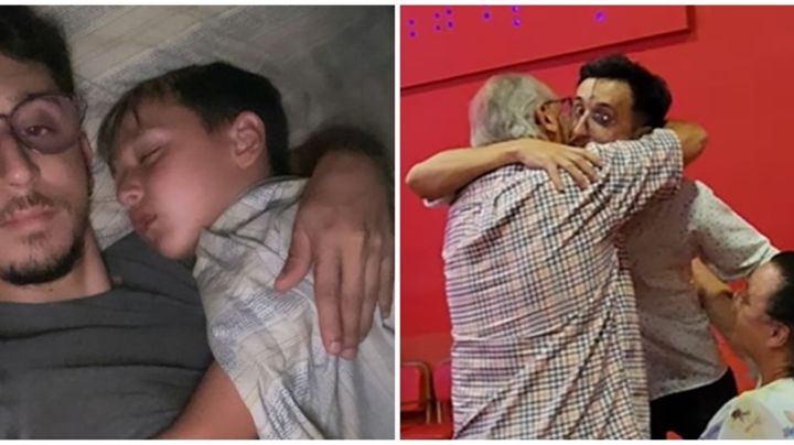 Las lágrimas de Rodrigo Noya al despedirse de su hijo: así fue el emocionante momento con sus papás