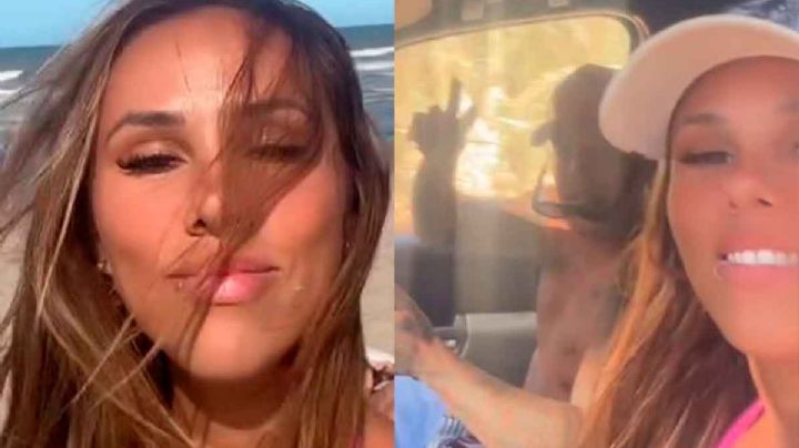Barby Silenzi y El Polaco sorprendieron con un polémico video en auto: grabándose y sin cinturón