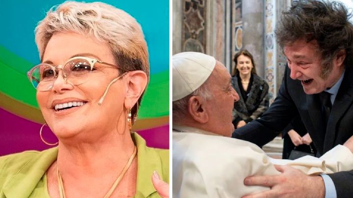 La irónica reacción de Carmen Barbieri al encuentro de Javier Milei y el papa Francisco