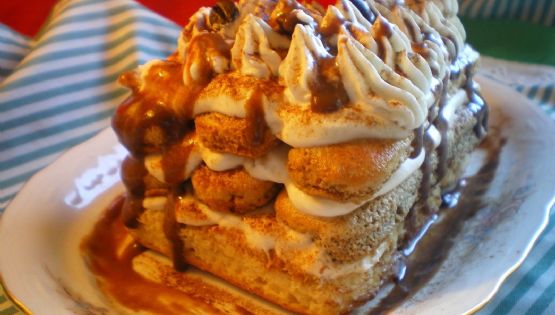 Postre borrachito de vainillas y crema